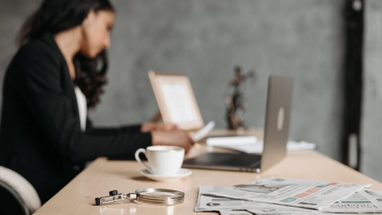 Working through an income tax calculation at a desk