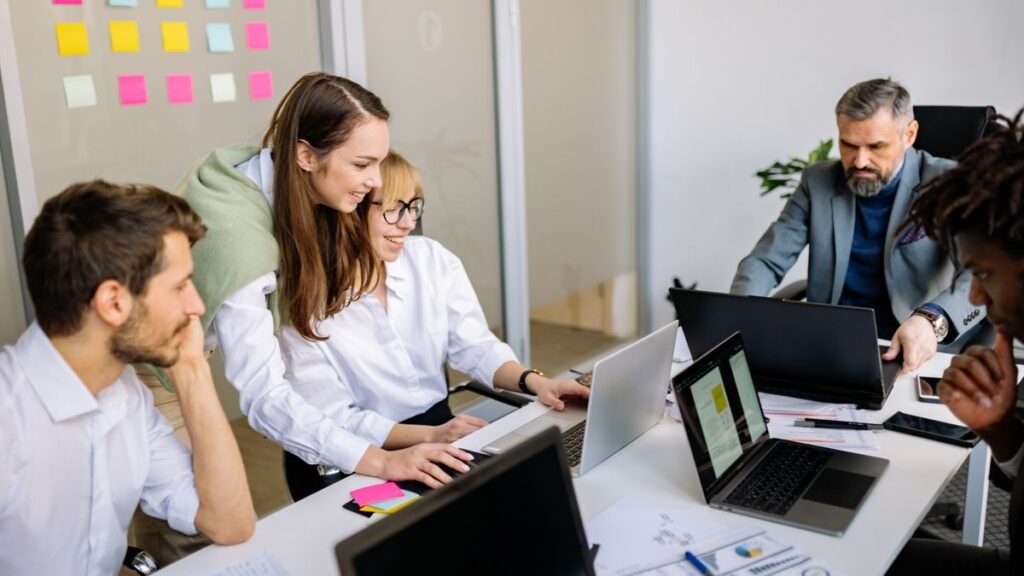 Professionals comparing two investment routes