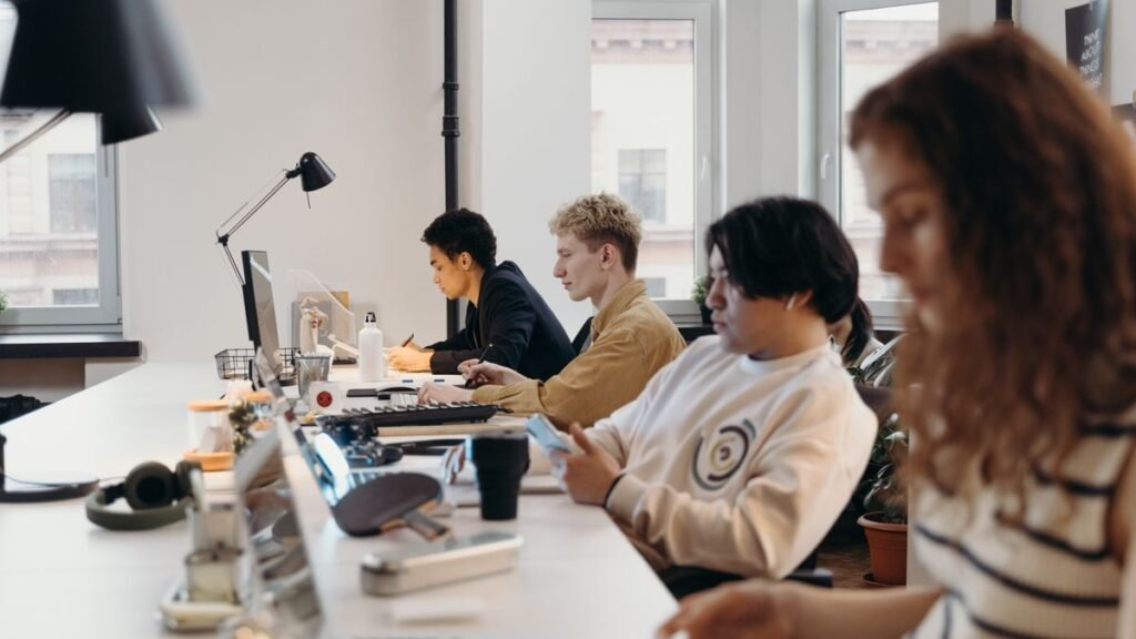 An office team reviewing fund terms